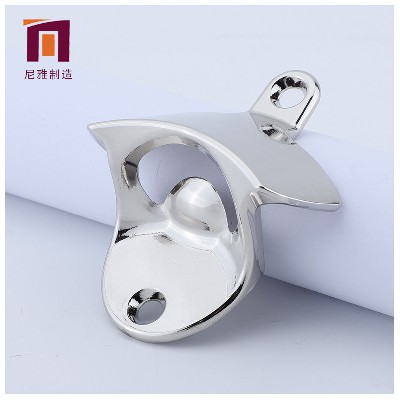 亞馬遜創(chuàng)意鋅合金壁掛式開瓶器  電鍍復古式墻壁固定啤酒起瓶器