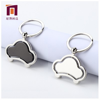 金屬個(gè)性旋轉(zhuǎn)小汽車創(chuàng)意鑰匙扣汽車小禮品掛件批發(fā) 小汽車鑰匙扣