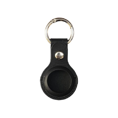 適用蘋果定位器保護(hù)套皮革pu蘋果Airtag定位追蹤器防丟便攜保護(hù)殼