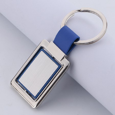 金屬圓形簡(jiǎn)約旋轉(zhuǎn)鑰匙扣批發(fā) 鑰匙鏈掛件廣告logo禮品金屬鑰匙扣